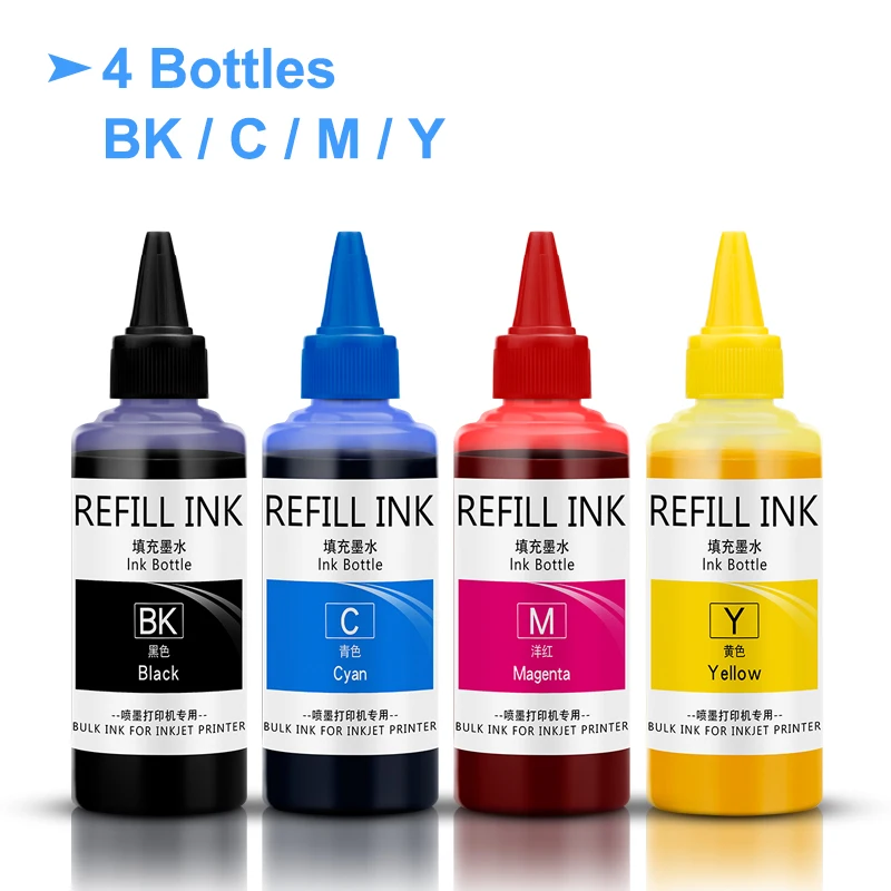 

Ocinkjet 100ML/Bottle Water Based Eco Solvent Solvent Ink For EPSON L1800 L805 L3110 ET 2720 Solvent Printing water-based Ink