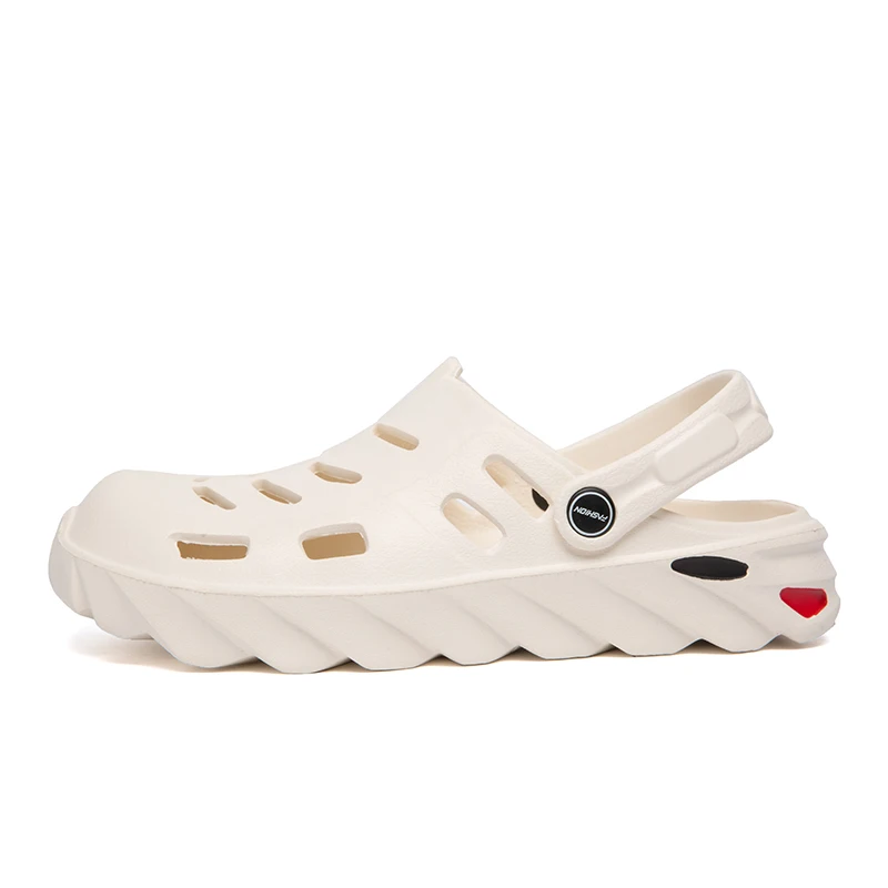 

Men's Blade Beach Shoes Fashion Trend Croc Clothed Toe Semi-Slipper Summer Casual Sandal