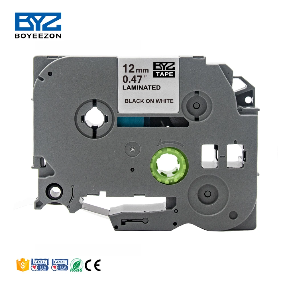 Etiqueteuse Compatible Ruban pour Brother label tape TZe-231 TZ231 TZ-231 Tz Noir sur Blanc Lamine 12mm label Cassette