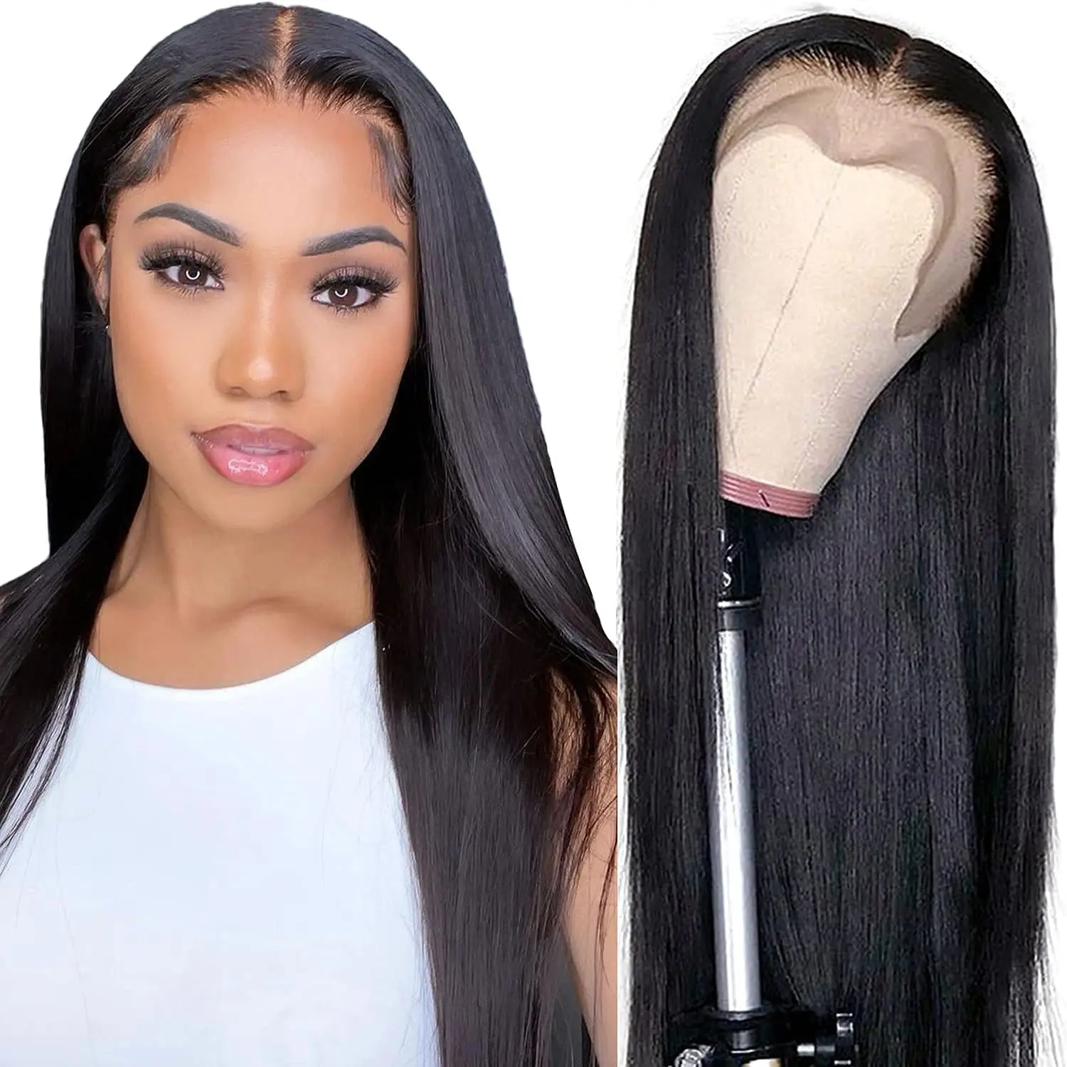 

Hot Selling Wholesale Price Wigs Human Hair Lace Front Brazilian 150% Density 30 Inch Straight Wave Hair 13x4 Hd Lace Front Wig