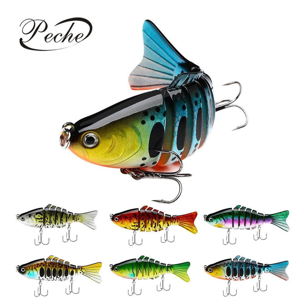 

Wholesale 9.5 cm/15g Multi Jointed Fishing Lure 7 Segment Lifelike Hard Fishing Lures Isca Artificial Tackle Set Spinner Bait