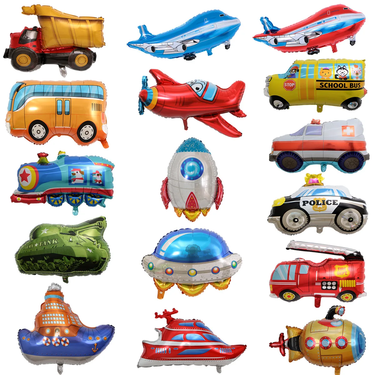 Cartoon Car Ballons Fire Truck Foil Balloon Police Car Globos Children  Gifts Birthday Party Decorations Kids Balls - Buy Cartoon Balloon,Balloon  Car,School Bus Toy Product on 