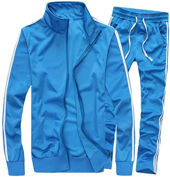 

2020 Custom logo 100% Polyester mens Tracksuit Sets Autumn jogger sweatsuit Tracksuit for women and men, Custom color