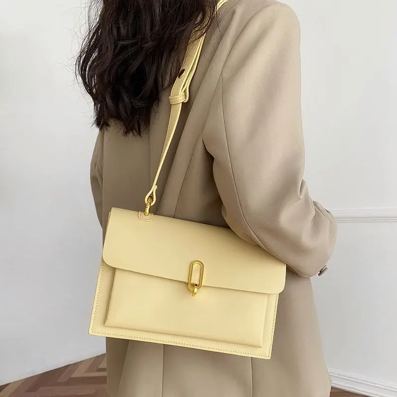 

Designer 2021 French Style Bag For Girl The New Shoulder Crossbody Ladies Purses Trendy Genuine Leather Women's Hbag