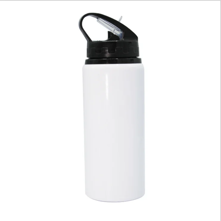 

Custom Logo 600ml Sublimation Blank Water Bottles Outdoor Sports Aluminum Sports fitness Portable Aater Bottle, White