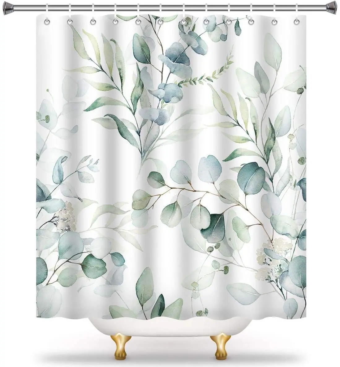 

Hot Sale digital printing decorative shower curtain waterproof for bathroom, Printed