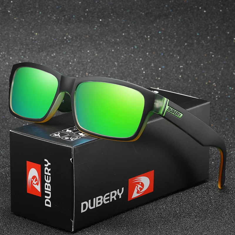 

DUBERY Wholesale Summer Male Sunglasses Polarized Men Square Shades Driving Sun Glasses