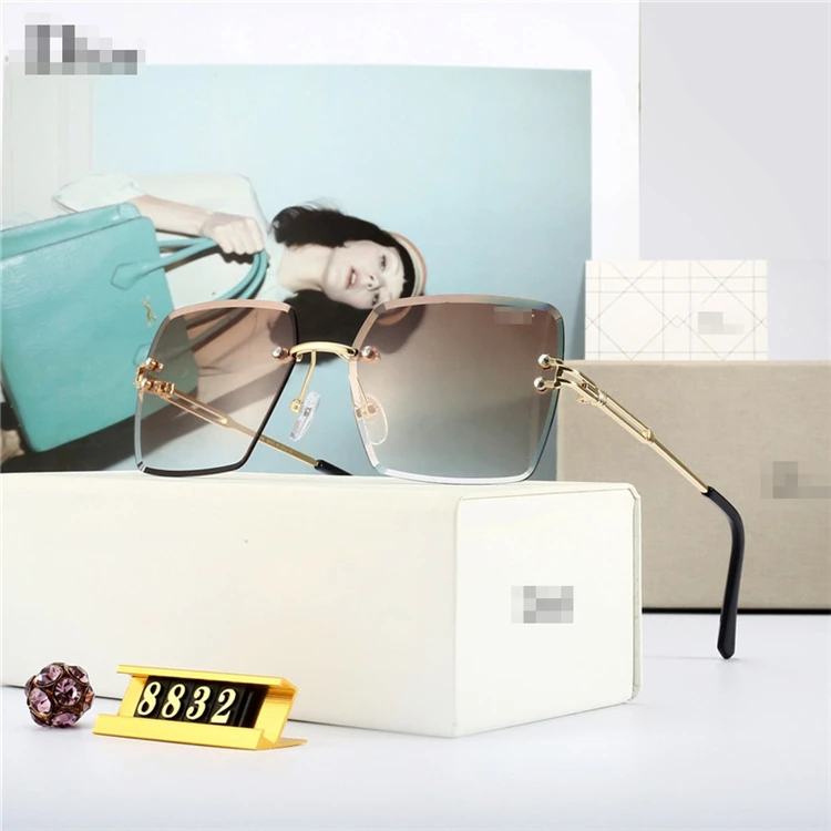 

Famous Luxury Brand Designer D Letter Sunglasses Men Personality Colorful Shades Glasses Men and Women UV 400, 5 colors