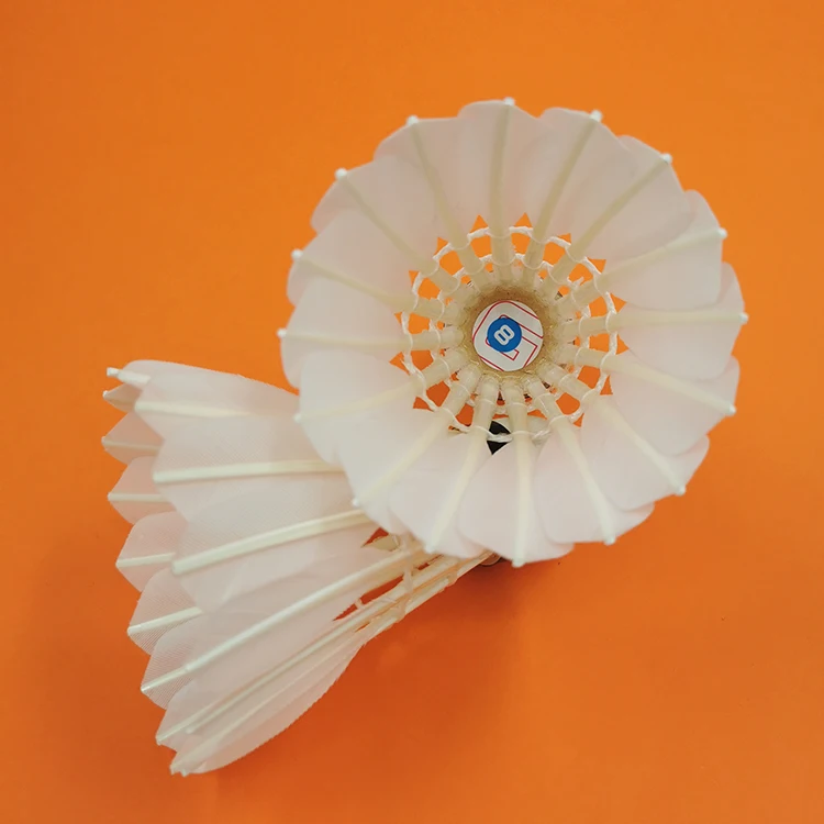 Dmantis G8 Indoor Badminton Shuttlecock 77 Durable Stretched Goose Feather Double Cork Stable for Sports Training Daily Use