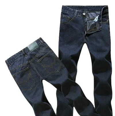 

Custom made cargo work wear man pants embroider or printing blue jeans cheap jeans by OEM yulin factory