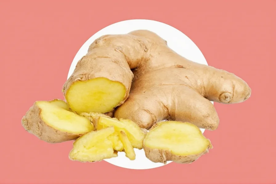 Various ginger preparations including tea, fresh root, and powder