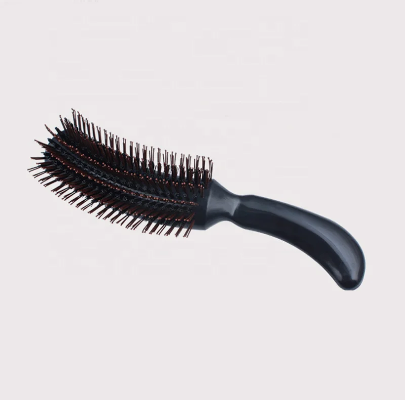 

S Shaped Comb Boar Bristle Brush for Evening Hair Styling