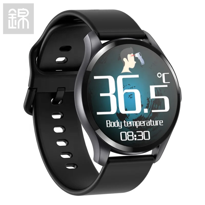 

JY-Mall Smart Watch T88 Temperature 1.28inch TFT Touch Screen Sport Message Reminder Date display Heart Rate health Bracelet