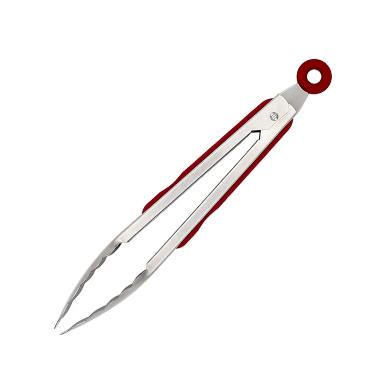 

Stainless Steel Kitchen Tongs with Silicone Grips on Handles Food tongs, Customized color