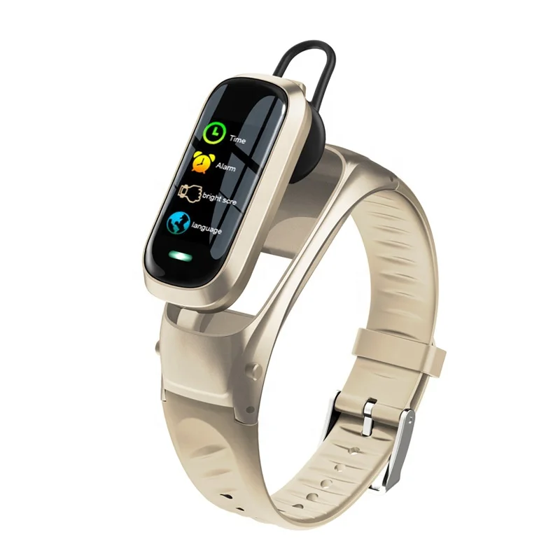 B9 Color Bluetooth Headset Talk Smart Bracelet Heart Rate Monitor Fitness Tracker Smart Watch