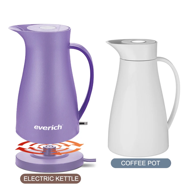 

New Multifunction EVERICH plastic electric kettle vacuum COFFEE POT thermo water jug