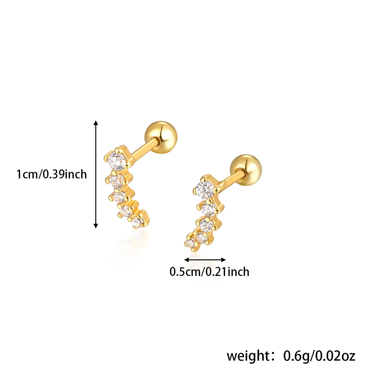 

fashion 925 sterling silver stud earring jewelry 18K gold plated sterling silver stud earrings for women wholesale