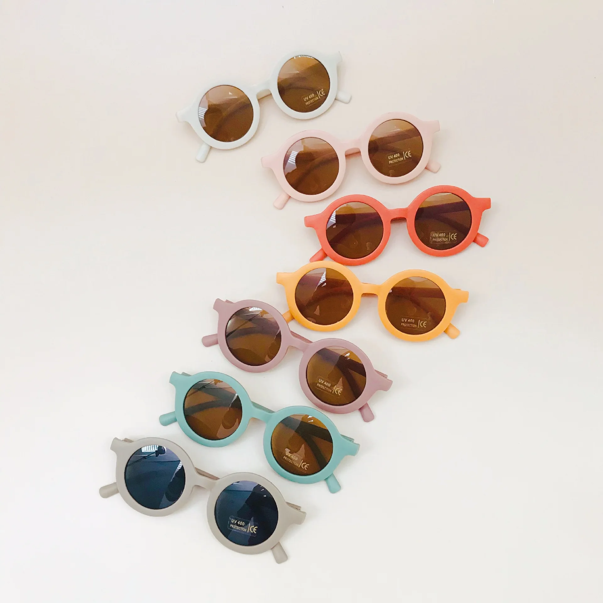 

2020 Hot Selling Fashion Boys Girls Shade Eyewear Cute Children Sun Glasses UV400 Round Kids Unisex Sunglasses