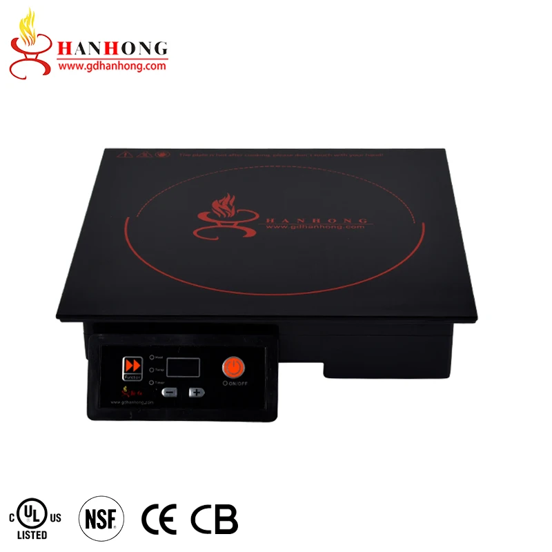Hot Selling 220v Square Commercial Induction Cooker 2000w Hot Pot