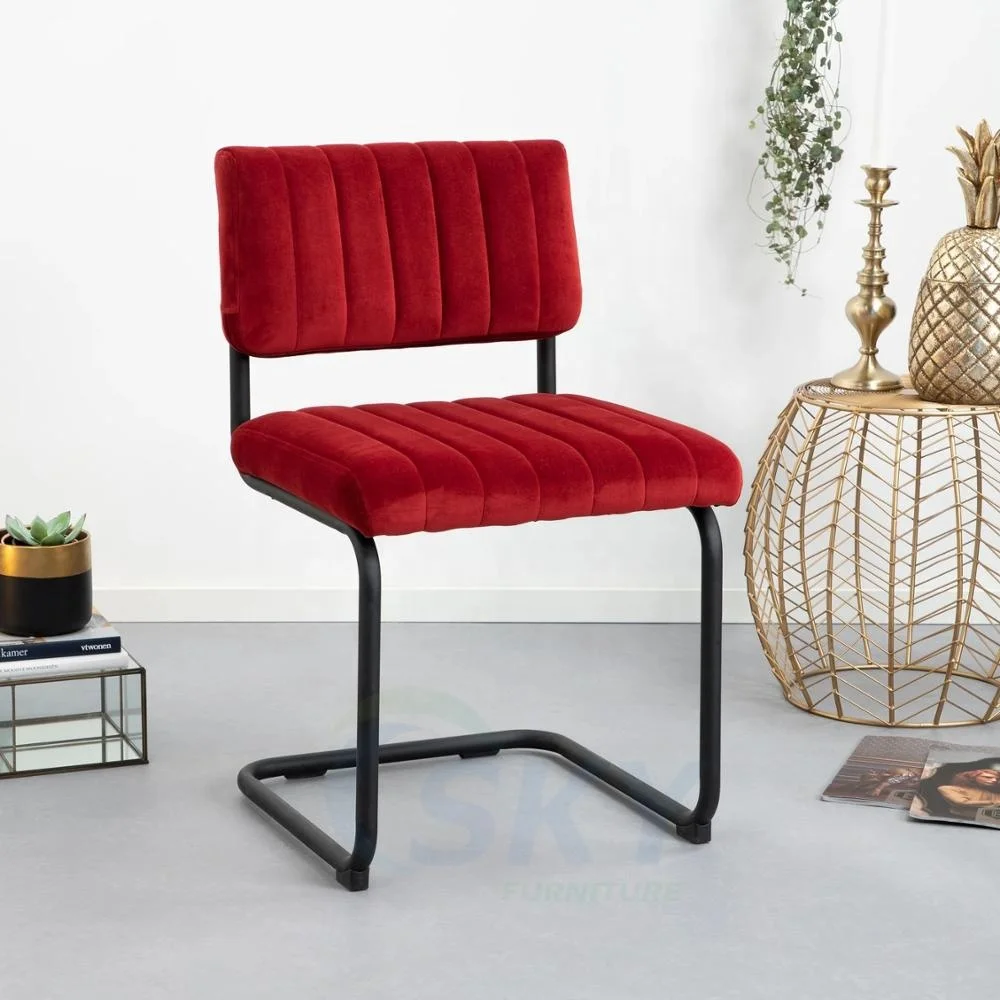 Chinese Modern Velvet Fabric Dining Chair Comfortable,Low Price