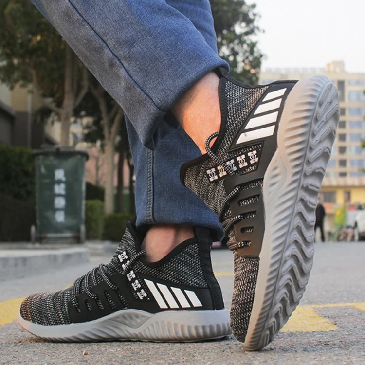 

Breathable Steel Toe Anti-slipsafety shoes for men light weight sneakers male boots for men work