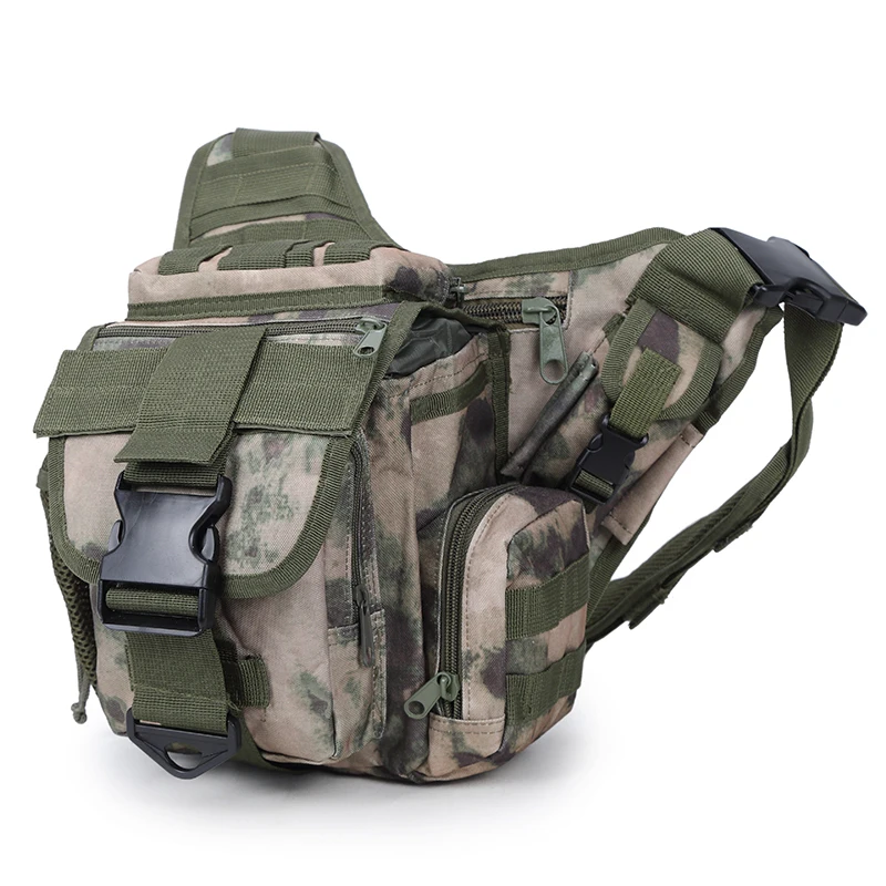 

Wholesale Waterproof tactical travel crossbody saddle bag shoulder sling bag for military men