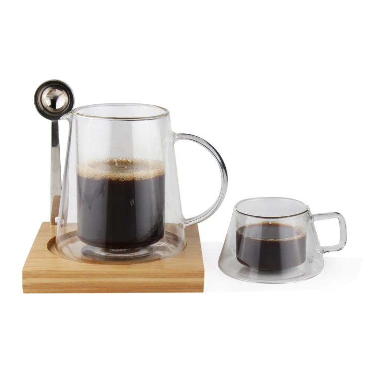 Pour Over Coffee Maker 500ml Borosilicate Glass Carafe With Rust Resistant Stainless Steel