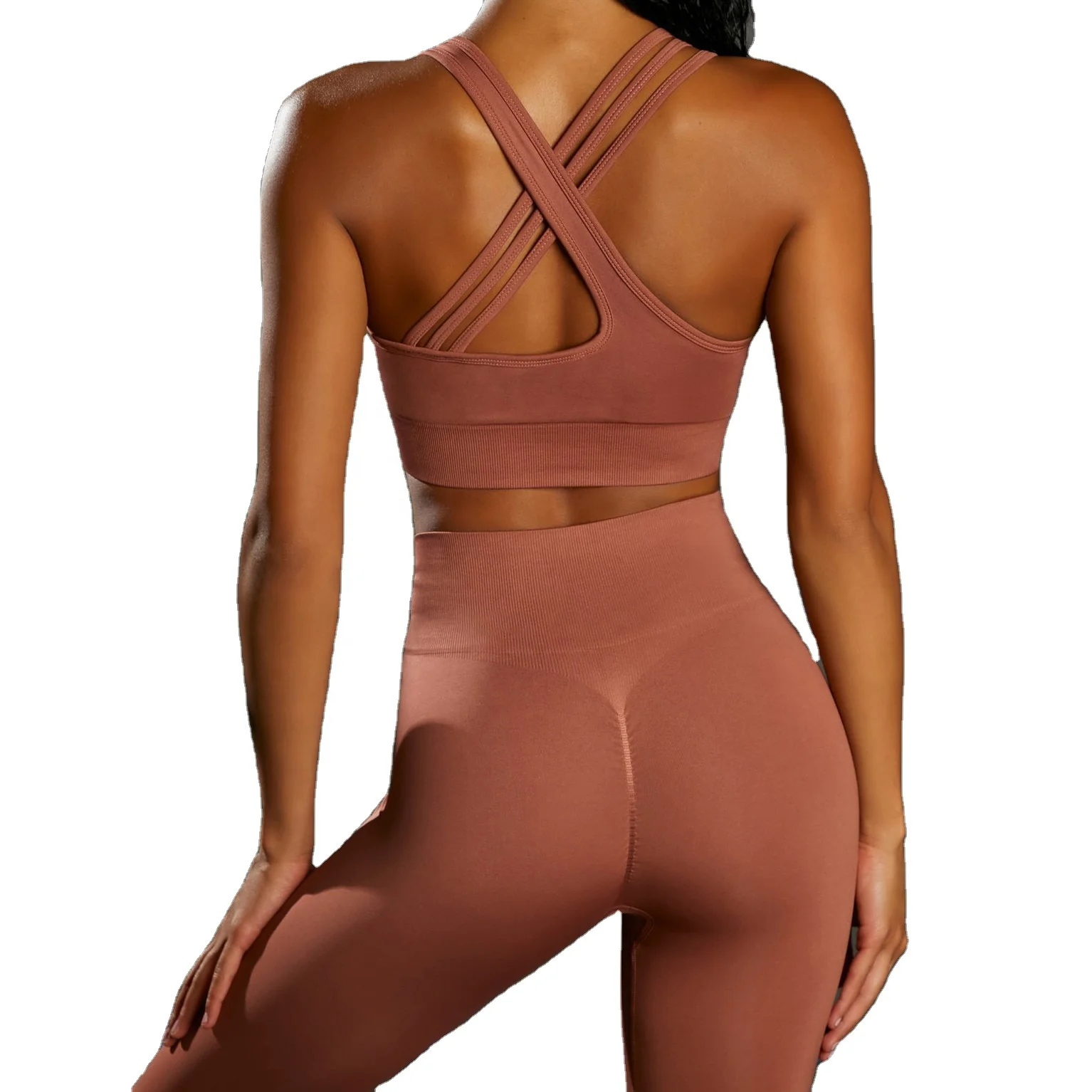 

KX-ZC5941 High quality workout scrunch butt seamless yoga outfit 2021 fitness gym leggings set for women