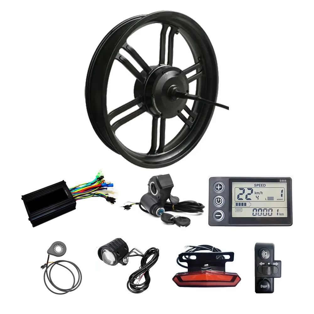 48V 52V 750W 1000W 20x4.0 Inch 20 Fat Tire Rear Hub Geared Motor Ebike Electric Bicycle Snowbike Conversion Kit