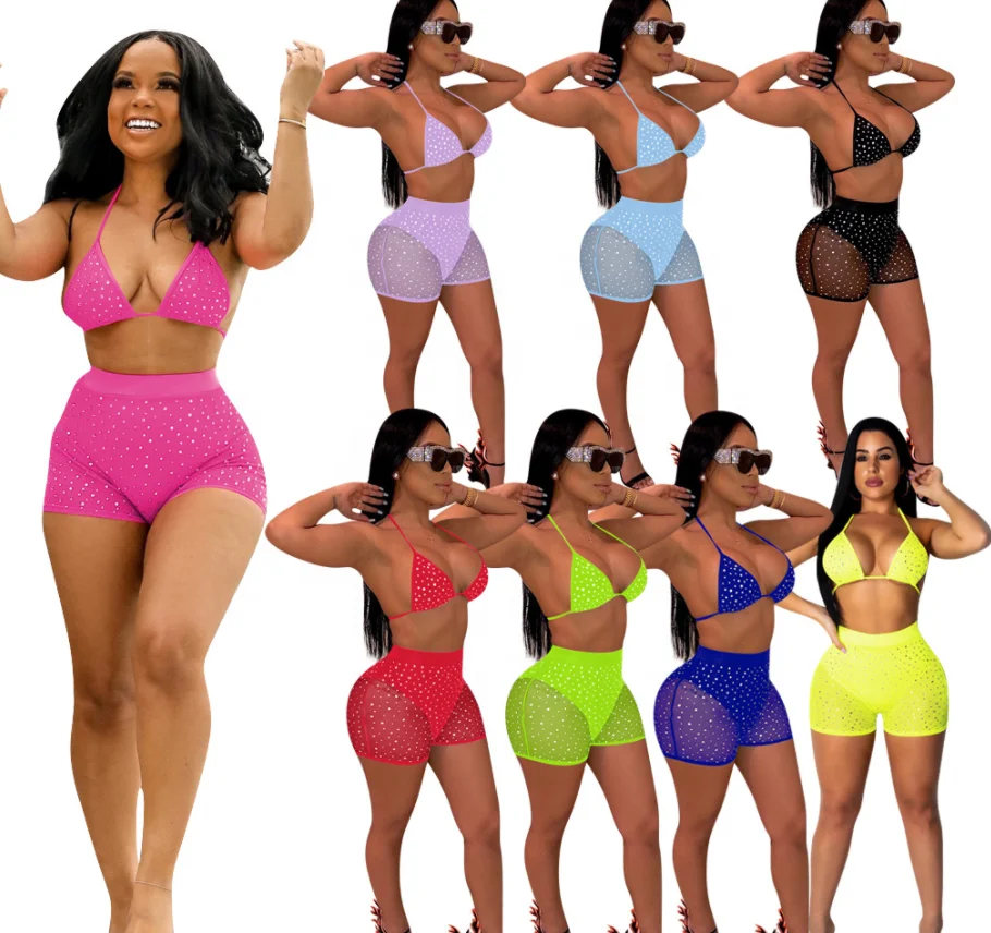 

2021 Wholesale Bathing Suit Female Wedding Party Backless Beachwear plus size designer sexy bikinis set women swimwear