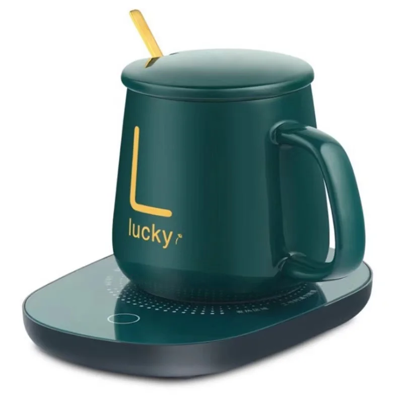

2021 New product heating coaster pottery cup coffee with lid