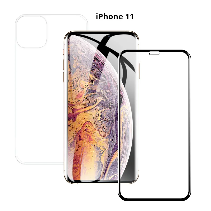 For iPhone 11 Tempered Glass Screen Protector 9H 2.5D 0.33mm Transparent High Quality Screen Protector