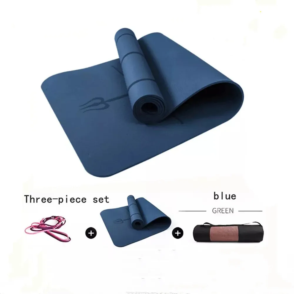 

1830*800*6mm TPE Yoga Mat with Position Line Non Slip Carpet Mat, For Beginner Environmental Fitness Gymnastics Mats