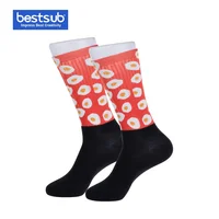 

BestSub Wholesale Custom Print Sports Sublimation Blank Cotton Soccer Ankle Men Athletic Sox Socks CWC2025WK