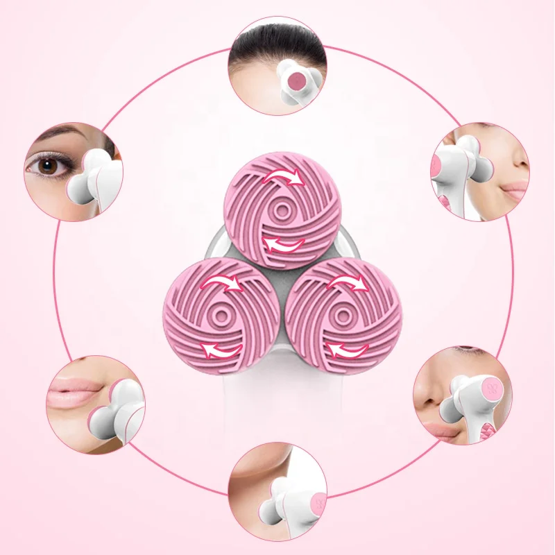 

High Quality Waterproof Portable Rotating USB Rechargeable Facial Cleansing Brush