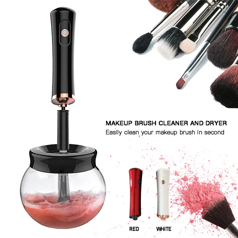 
2020 hottest selling cleaner and drying makeup tools make up brush cleaner Private Label electric makeup brush cleaner 