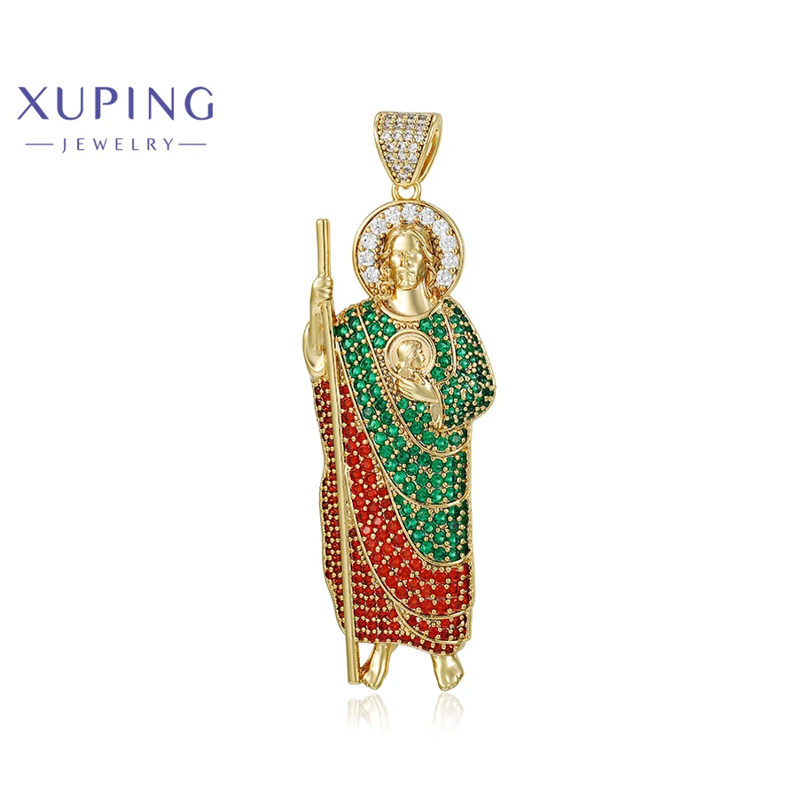 

X000646623 Xuping Accessoires De Bijoux Religious Custom Charms For Jewelry Making Lucky Gold Plated Necklace Charm