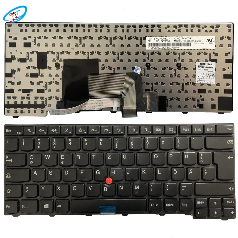 

NEW German/GR laptop keyboard FOR LENOVO THINKPAD L440 L450 L460 T431 T431S T440 T440P T440S T450 T450S E431 E440 NO backlit