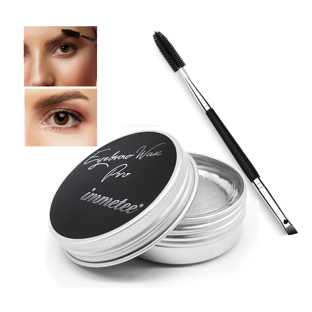 

IMMETEE Cire Sourcil Waterproof Styling Organic Vegan Makeup Eyebrow Gel Strong Hold Clear Brow Gel