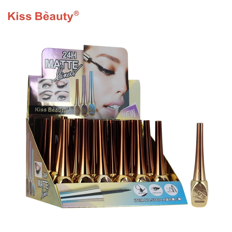 

Custom Logo OEM Smudge Proof Black Color Liquid Adhesive Eyeliner