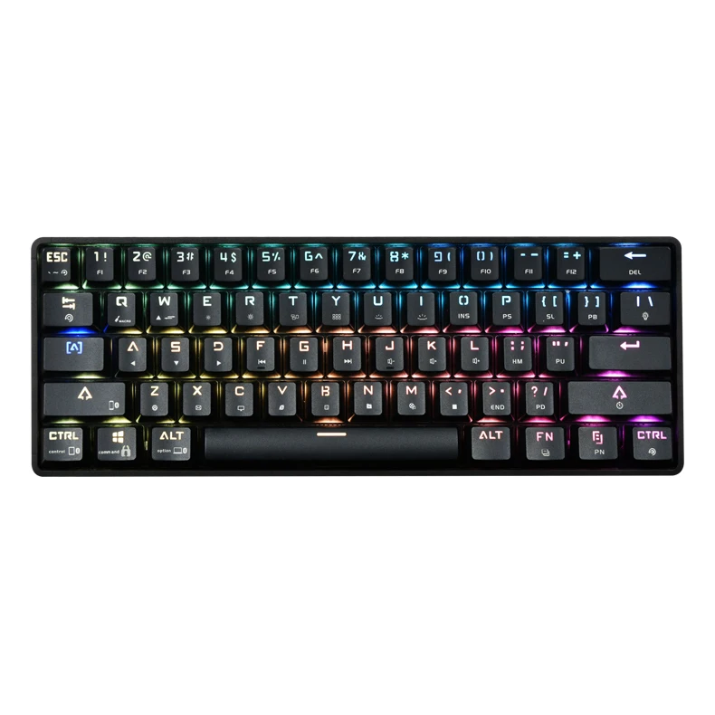 

Dk61 mechanical keyboard blue axis wireless dual mode RGB light-emitting electronic game computer keyboard