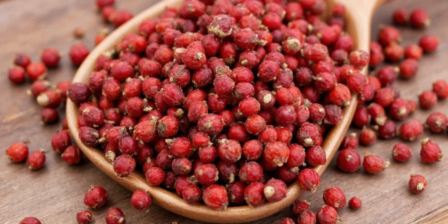 Sichuan peppercorns with medical symbols