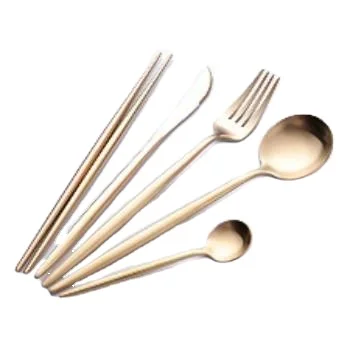 

304 stainless Steel Tableware Western Portugal Flatware High Quality Four Piece Cutlery Set