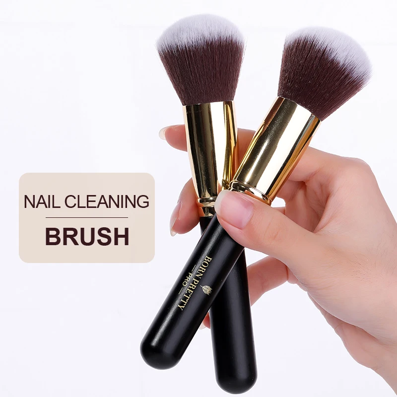 

BORN PRETTY PRO Nail Cleaning Brush Professional Powder Dust Remover Brush Manicuring Care Tool Nail Cleaning Brush