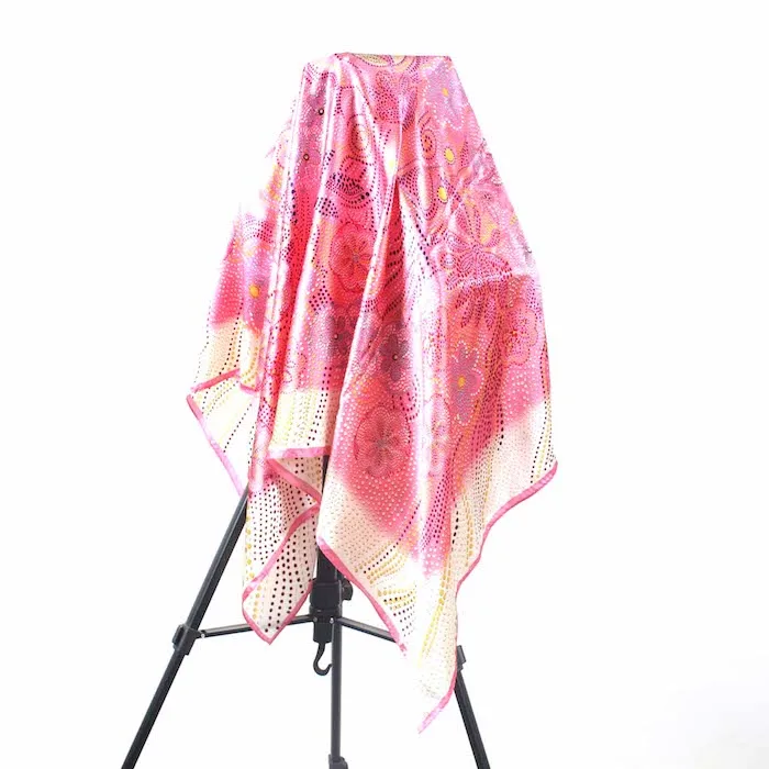 

Summer Digital Printing Luxury Woman Big Polyester Scarves Custom Printed Personalized long Square 100% Satin Silk Hijab Scarf, Colorful