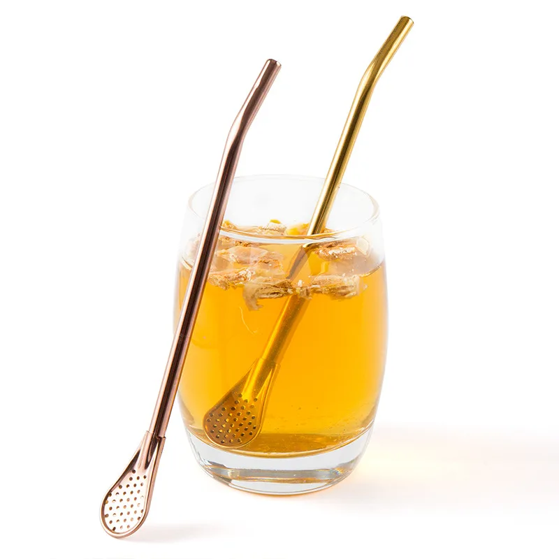 

Wholesale Friendly Straight Reusable Spoon Filter Stainless Steel Eco Friendly Straw, Colors