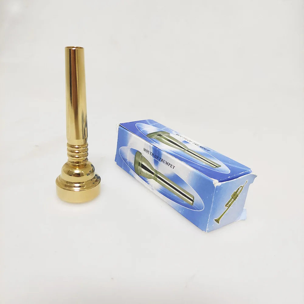 

Wholesale Cross-border gold-plated brass trumpet mouth17C trumpet mouthpiece instrument accessories