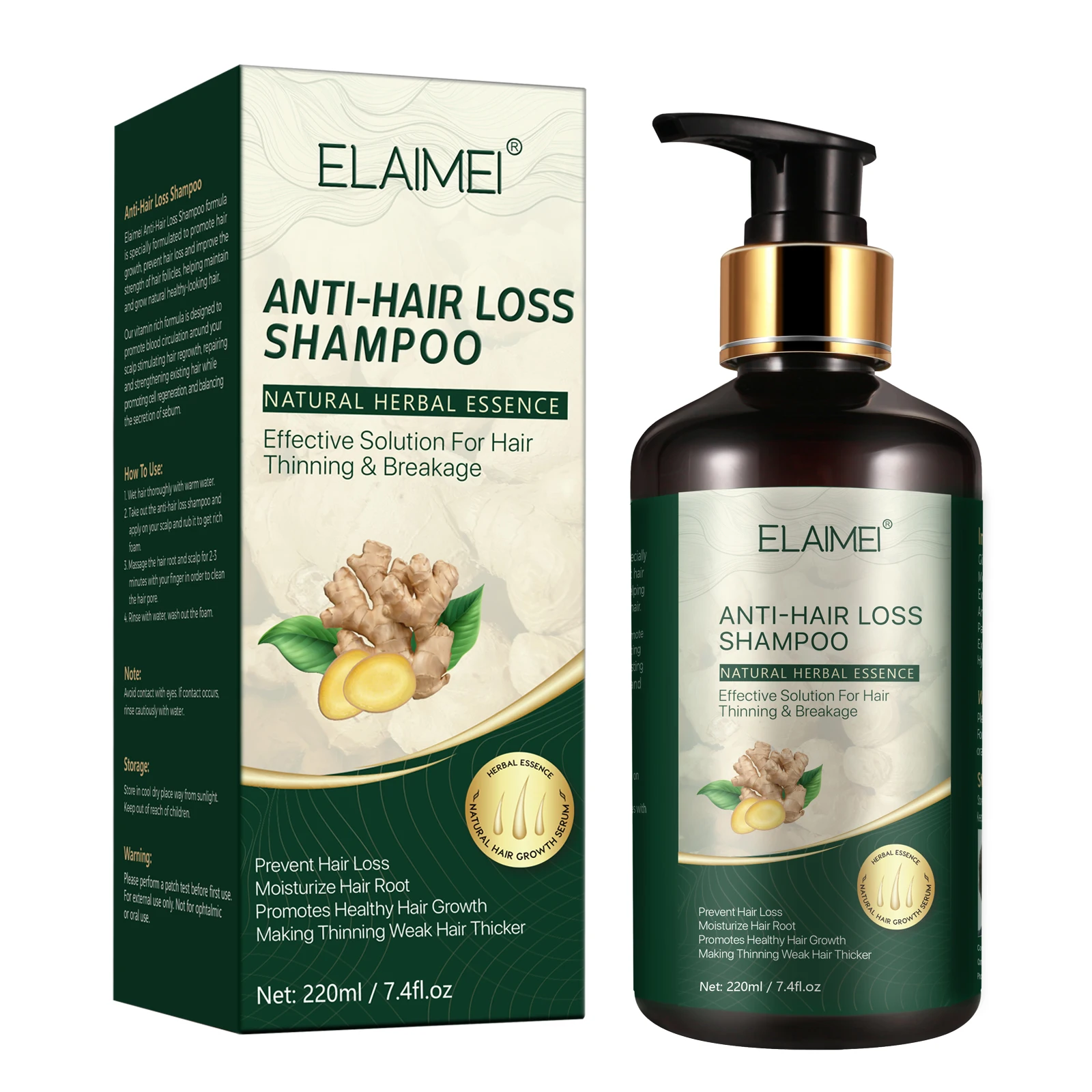 

OEM High Quality Hair Care Shampoo Ginger Anti-Hair Loss Shampoo and Hair Conditioner Refreshing,Oil-Control,Anti-Dandruff