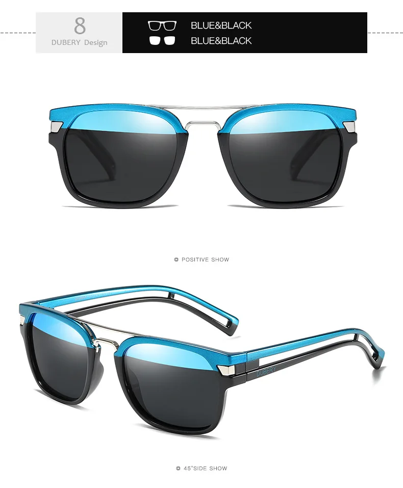 DUBERY Men Sport Polarized Sunglasses Outdoor Riding Driving Glasses D4195 