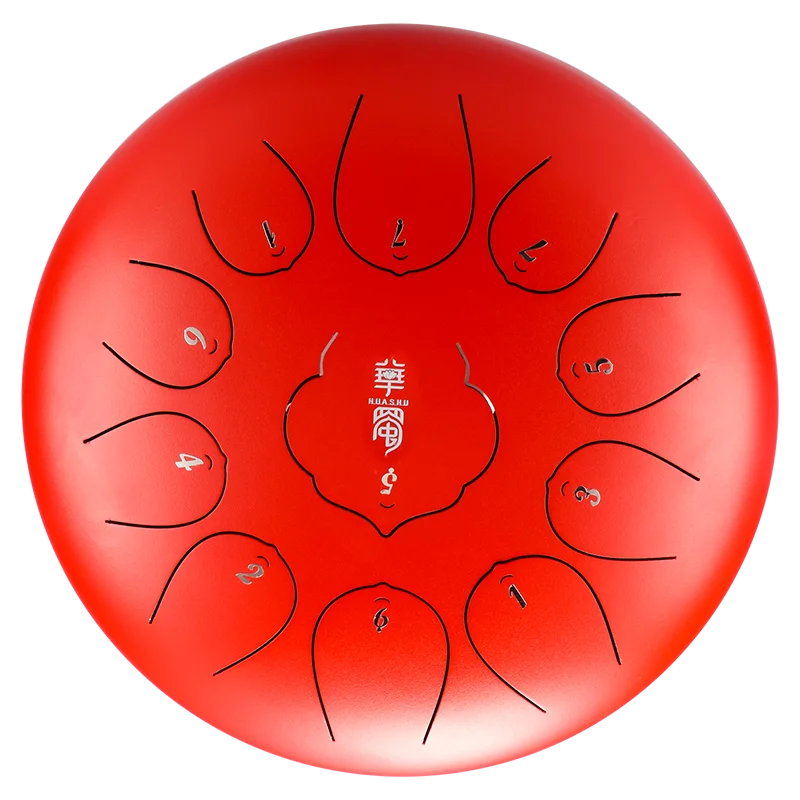 

2020 Hot Portable Steel Tongue Drum 10 Inch 11 Notes Hand Pan For Healing Relaxing Music Learning